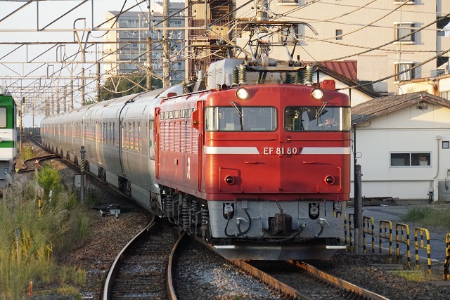 JR30周年 EF65 2063牽引 鹿嶋貨物 & EF81 80牽引 カシオペア回送3