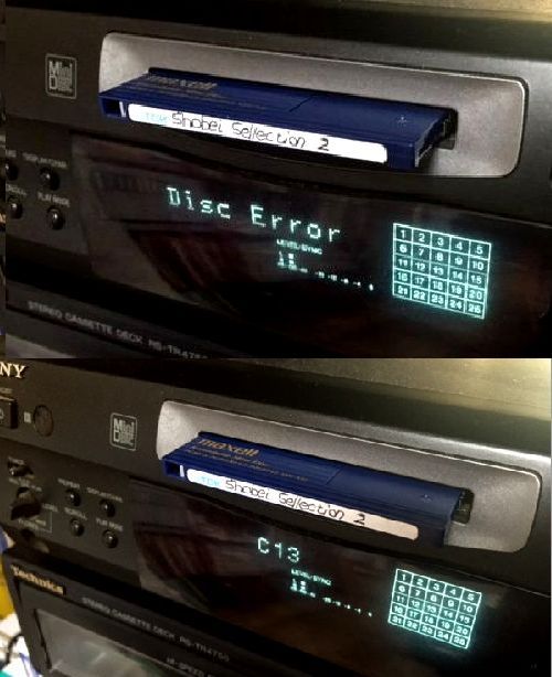 MDデッキ修理「Error C13」読み取り、再生出来ず 萬屋章兵衛のジャンクボックス 楽天ブログ