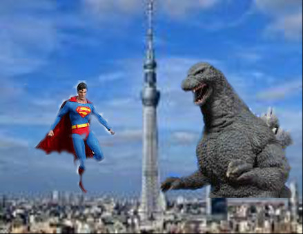 ゴジラとスーパーマン.jpg
