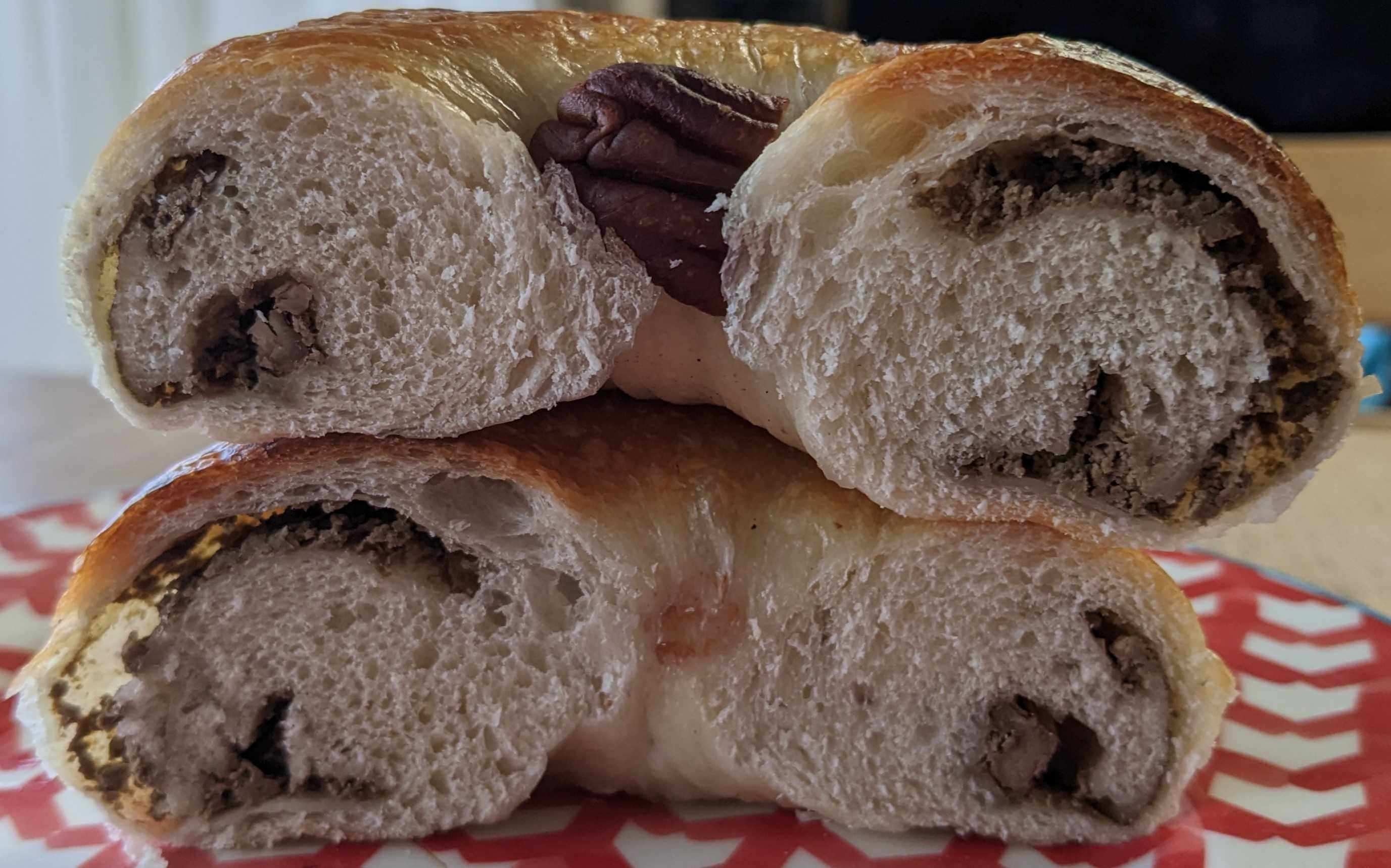 ベーグルリコカフェのペカンナッツほうじ茶クリームチーズ静岡県産ほうじ茶ベーグル