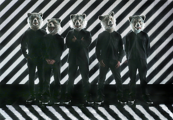 MAN　WITH　A　MISSION 　黒白モノトーン背景