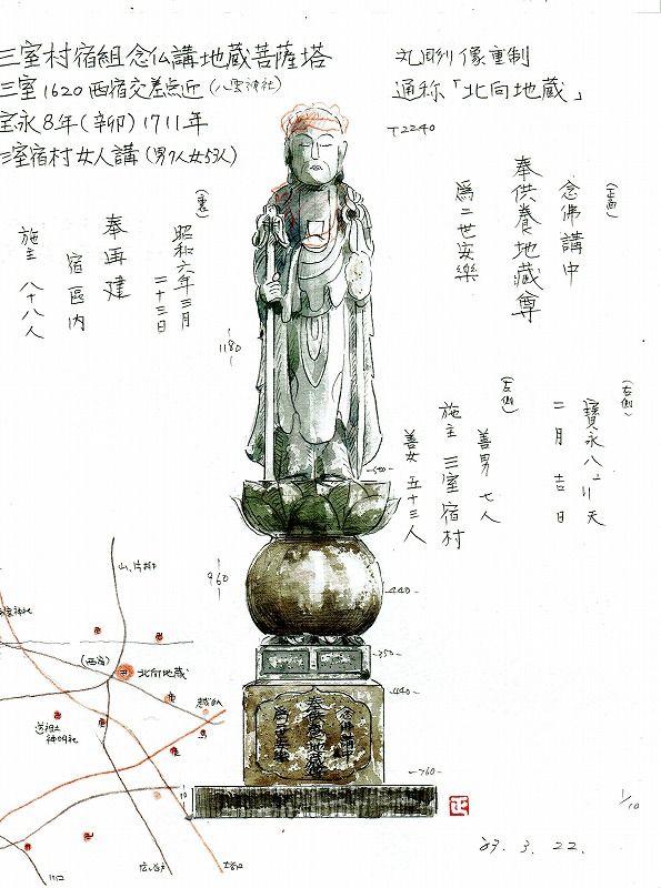 石仏画集 念仏 光明真言 普門品等供養塔編 緑区三室 北宿通り路傍 私家版 さいたまの石仏 楽天ブログ