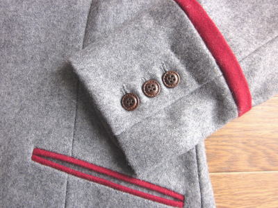 UNGRID パイピングジャケット グレー M 12915円→50%OFF 6457円福岡キャナルシティー4.JPG