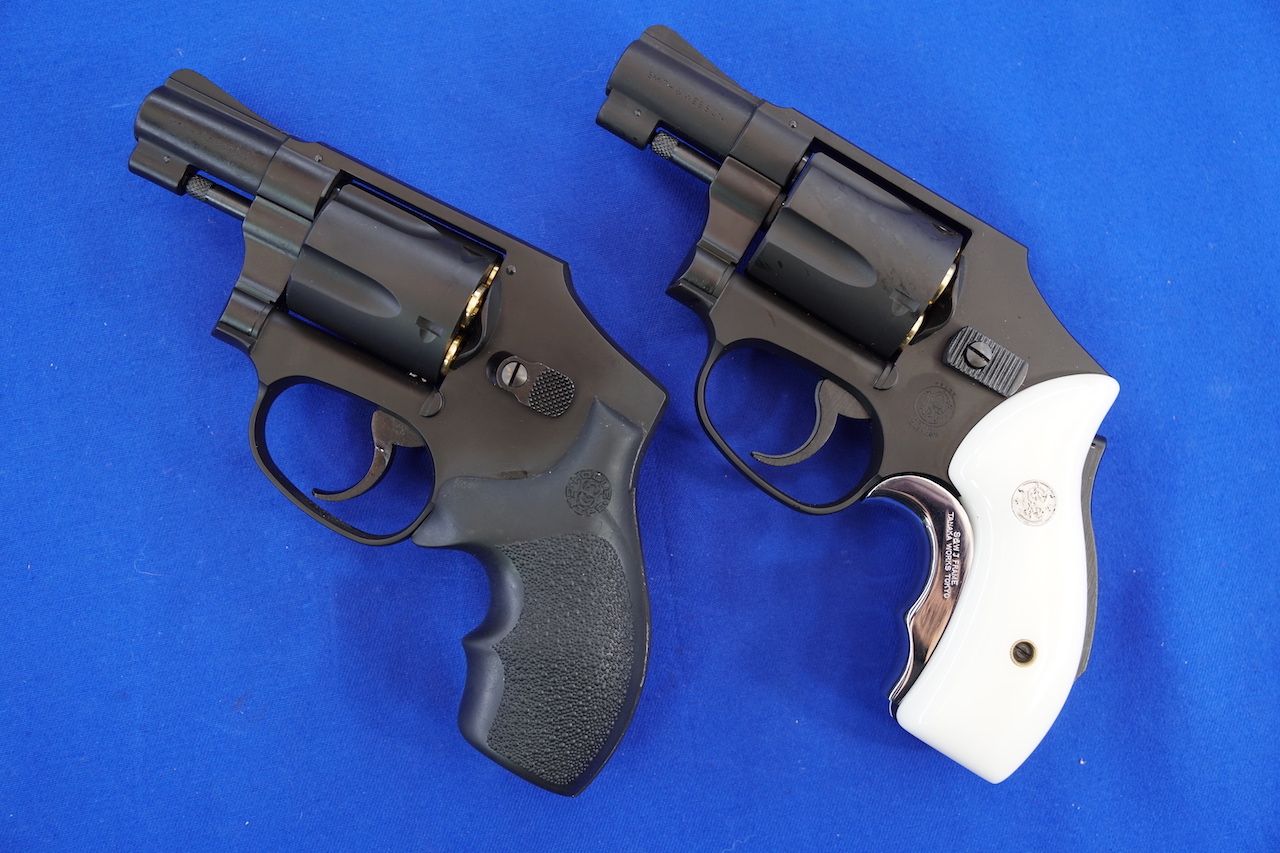 MG550 タナカ S&W M442 センチニアル エアウェイト グリップ交換