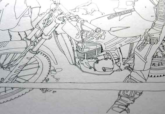 イラスト　白神選手