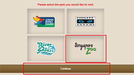 シンガポール動物園 オンライン チケット予約方法04