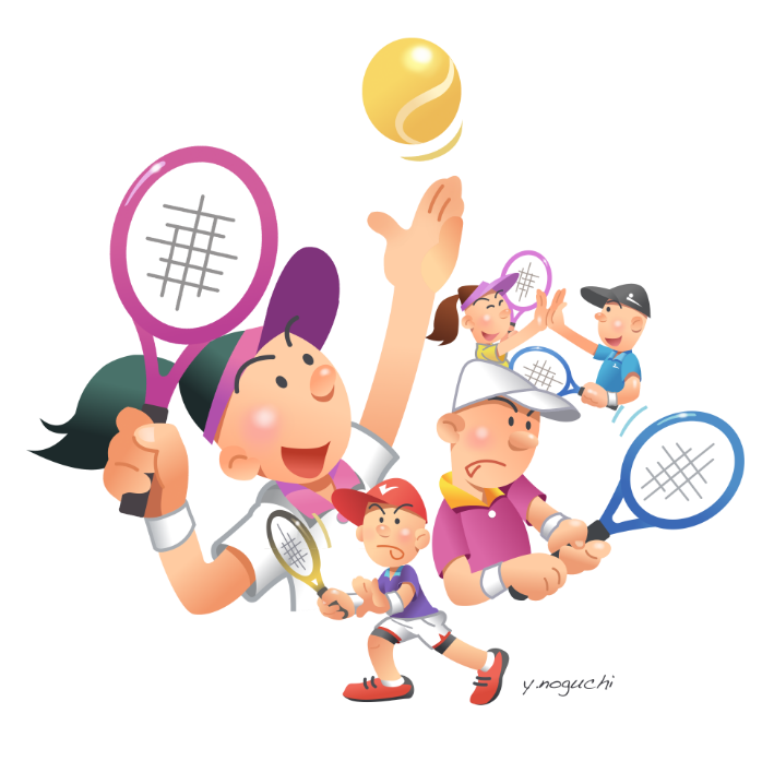 テニス スポーツ 体育の日 イラスト Noguchi S Worldへようこそ 楽天ブログ