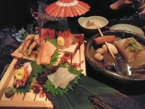 わんおでんと刺身