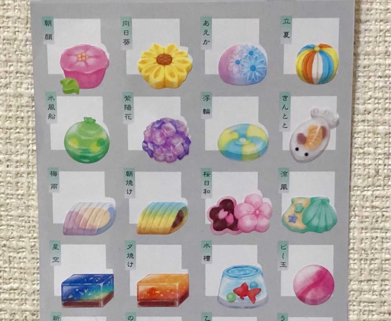 シールコレクションno 113 和菓子シール 美しい雨 収集品をカウントするブログ 楽天ブログ