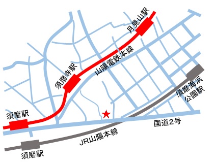 須磨　綱敷天満宮　地図