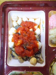 イタチャイナおせち　小柱とさざえのマリネ