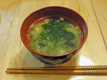 青海苔の味噌汁