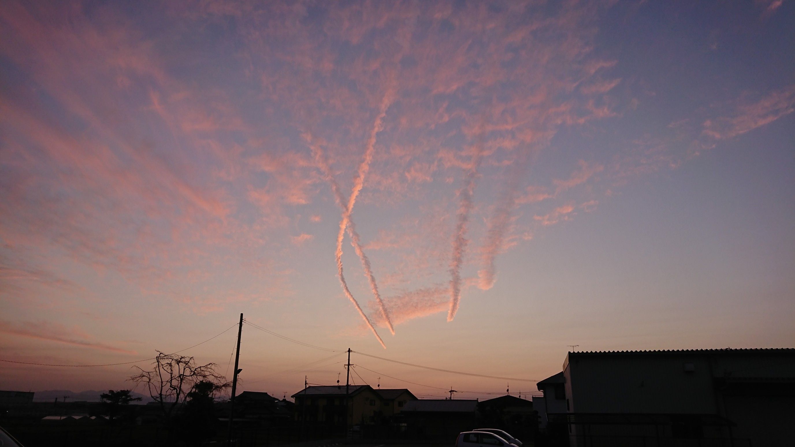 変わった夕暮れ雲の写真 Diyたまにソロキャンプ 楽天ブログ