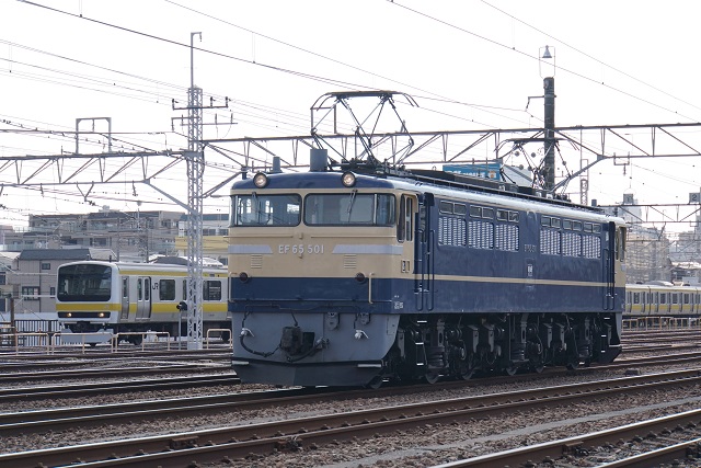 EF65 501牽引 高崎チチキ工臨 空返却7