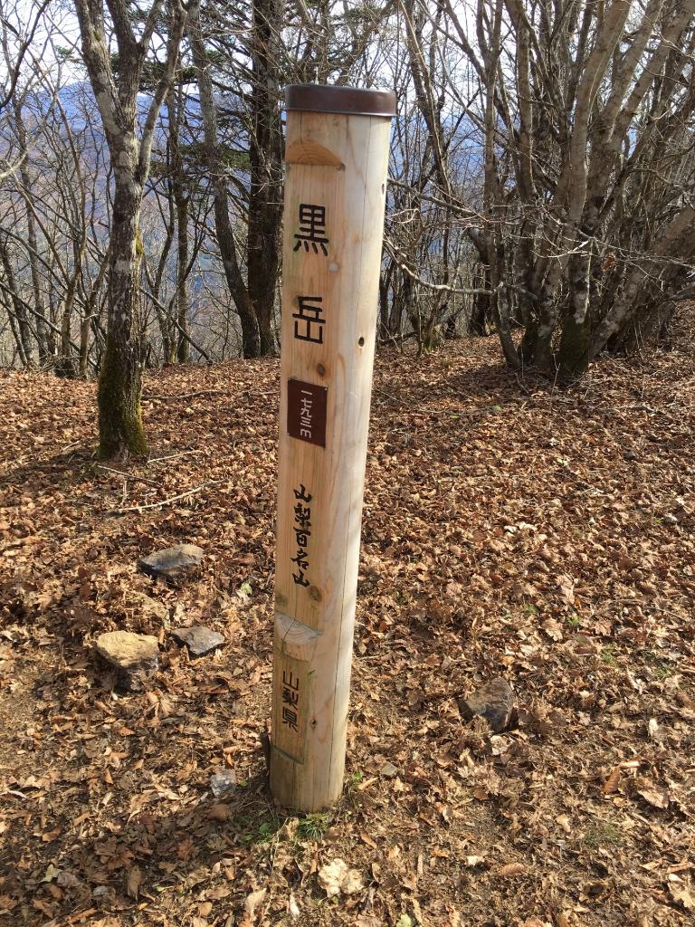 黒岳 くろだけ 1793ｍ 山梨100名山 日本300名山 醍醐山と下部 しもべ 温泉 楽天ブログ