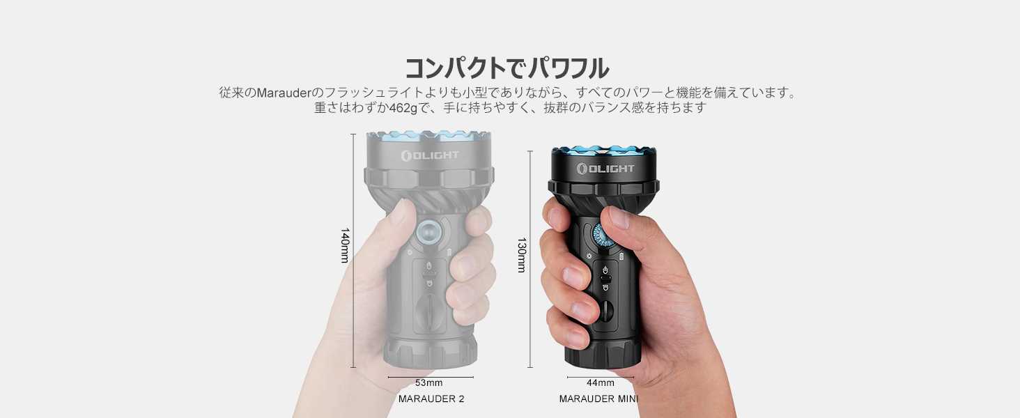 OLIGHT(オーライト) Marauder MINI 懐中電灯 ledフラッシュライト 強力 最強 ハンディライト 7000ルーメン 射程