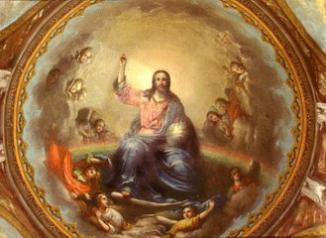 アガピア修道院天井のフレスコ画