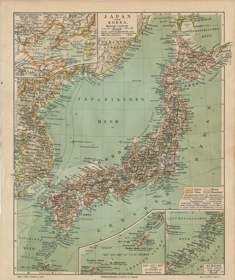 1900年初頭の日本地図 かわいいアンティークポストカード 楽天ブログ