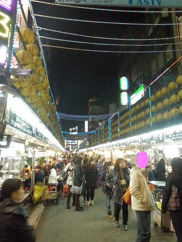 基隆の夜市　雰囲気