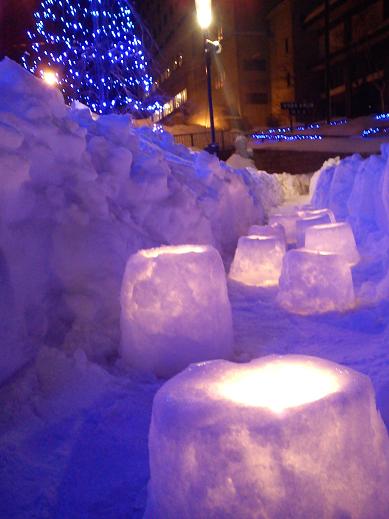 登別雪ランタン