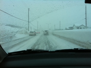 吹雪の運転は怖い