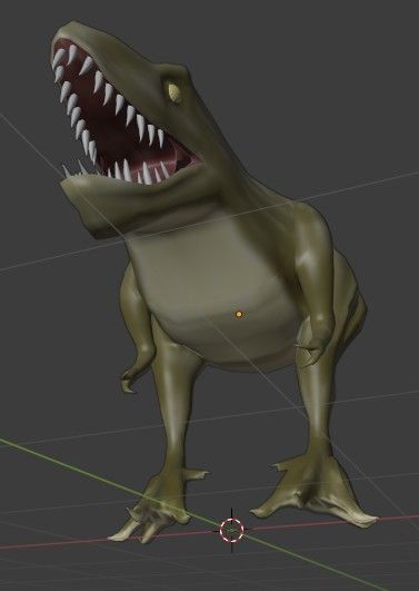 Blender で以前作った恐竜を作り直し 少しずつ Firealpaca でテクスチャ あまりモバイルしないモバイルツール 楽天ブログ