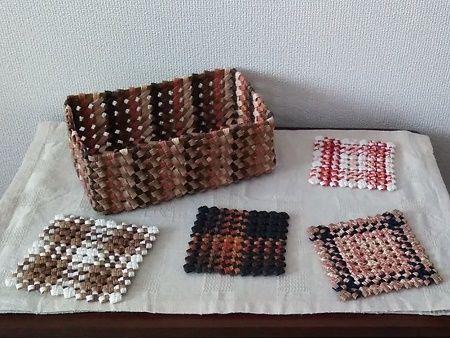 石畳編みのミニマルシェバッグを作りました 気まぐれパンダの生活 楽天ブログ