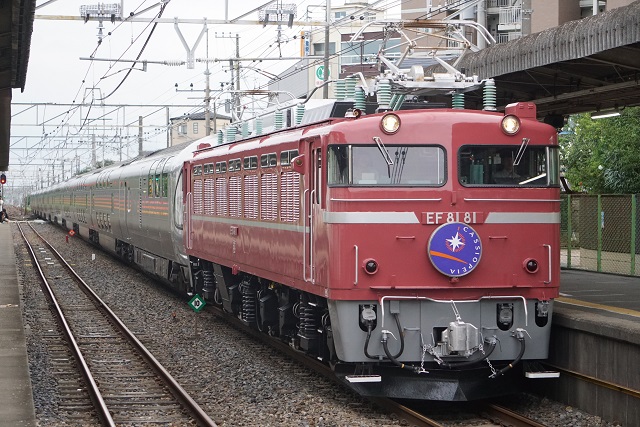EF81 81牽引 寝台特急 ｢カシオペア紀行｣ 盛岡行き4