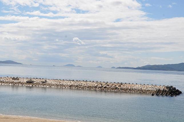 松山、風早海岸