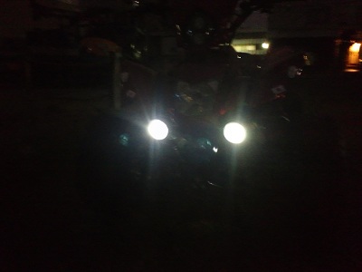 LEDﾌｫｸﾞﾗﾝﾌﾟ点灯