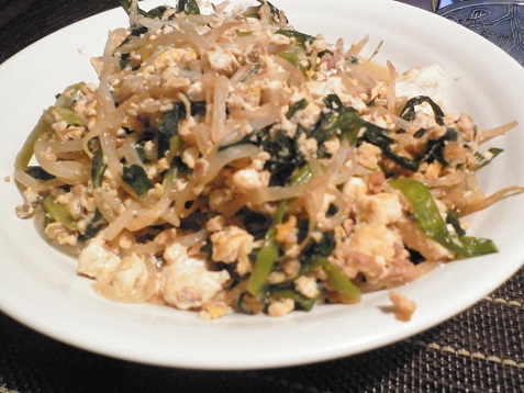 手料理140927豆腐チャンプル