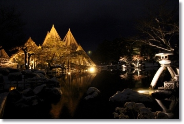 兼六園ライトアップ　・冬の段-6 14.2.4