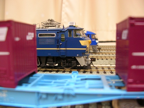 EF66  コンテナ　JR貨物　鉄道模型　機関区