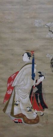 東博10室（3/22～）2：「桜下の遊女」の肉筆画作品 | 又兵衛