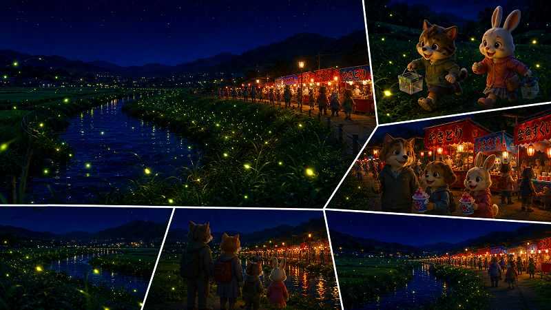 北九州の初夏を包み込む幻想のホタル風景