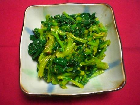 菜の花のおひたし