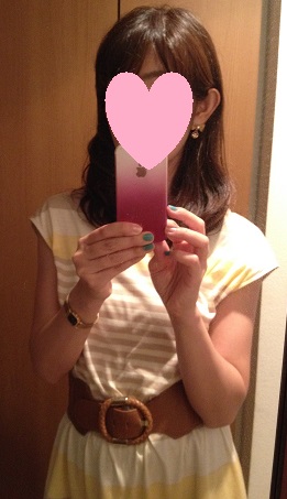 配色ワンピ