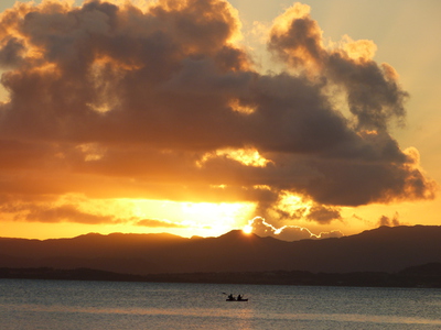 竹富島の夕日