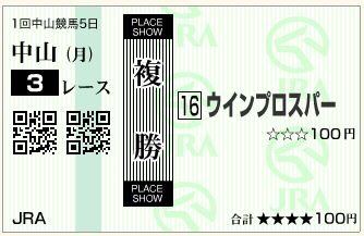 ウインプロスパー（130114）複勝