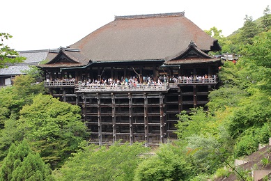 京都　清水寺　清水の舞台