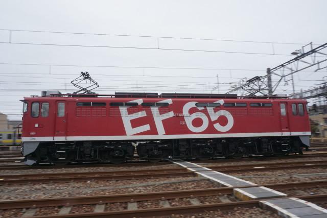 桜と虹 EF65 1118大宮チキ工臨 返却4