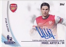 Topps PREMIER GOLD 2013 MIKEL ARTETA　直筆サインカード