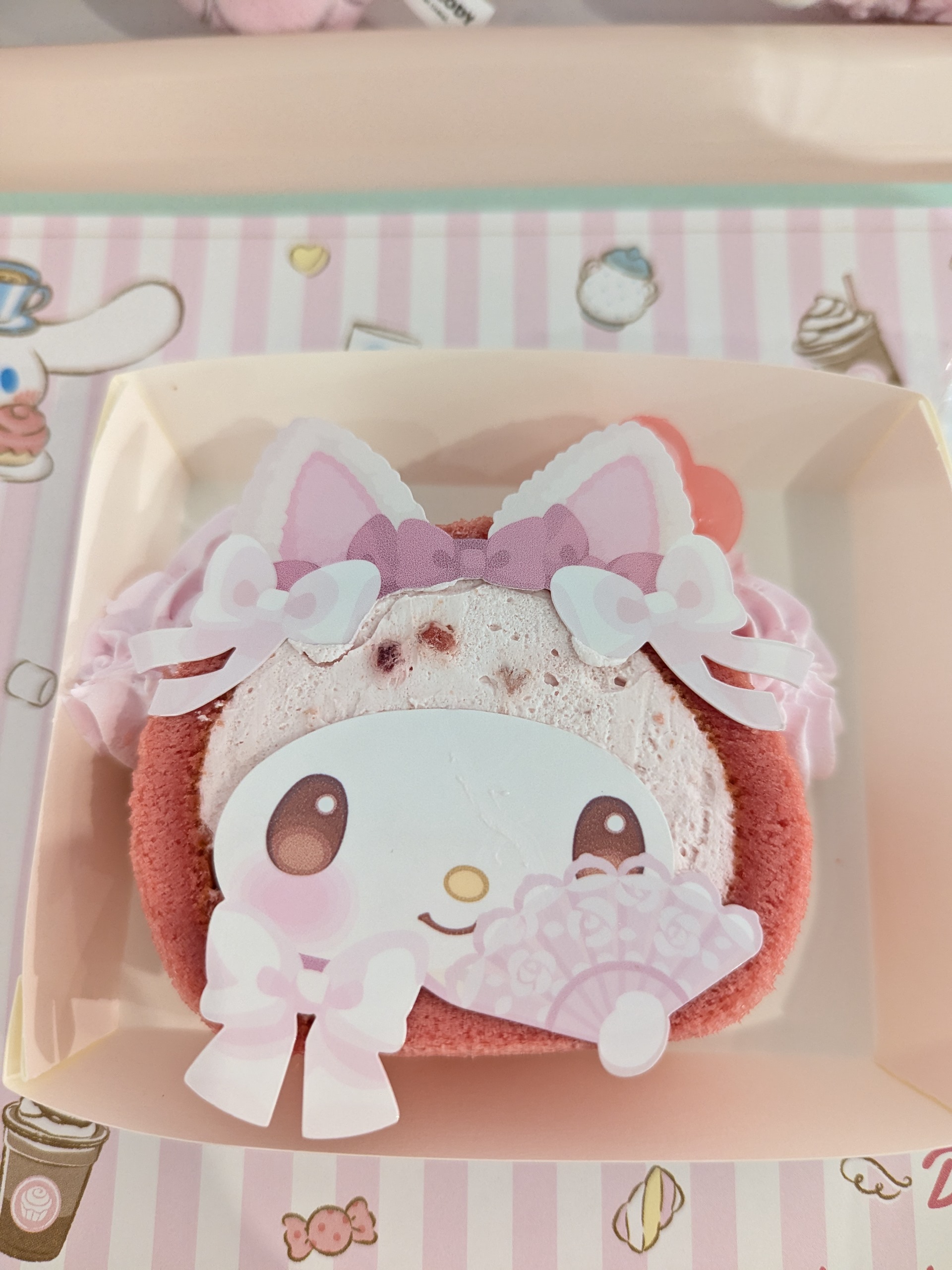 マイメロディー センイルケーキ ぬいぐるみ　マイメロ　サンリオピューロランド マイメロディ - マイメロディ センイルケーキぬいぐるみ