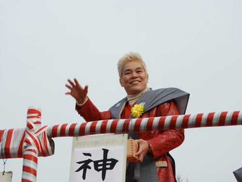 池上本門寺の豆まき