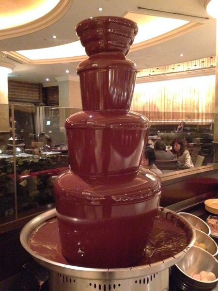 チョコレートファウンテン