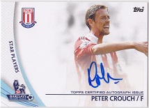 Topps PREMIER GOLD 2013 PETER CROUCH　直筆サインカード