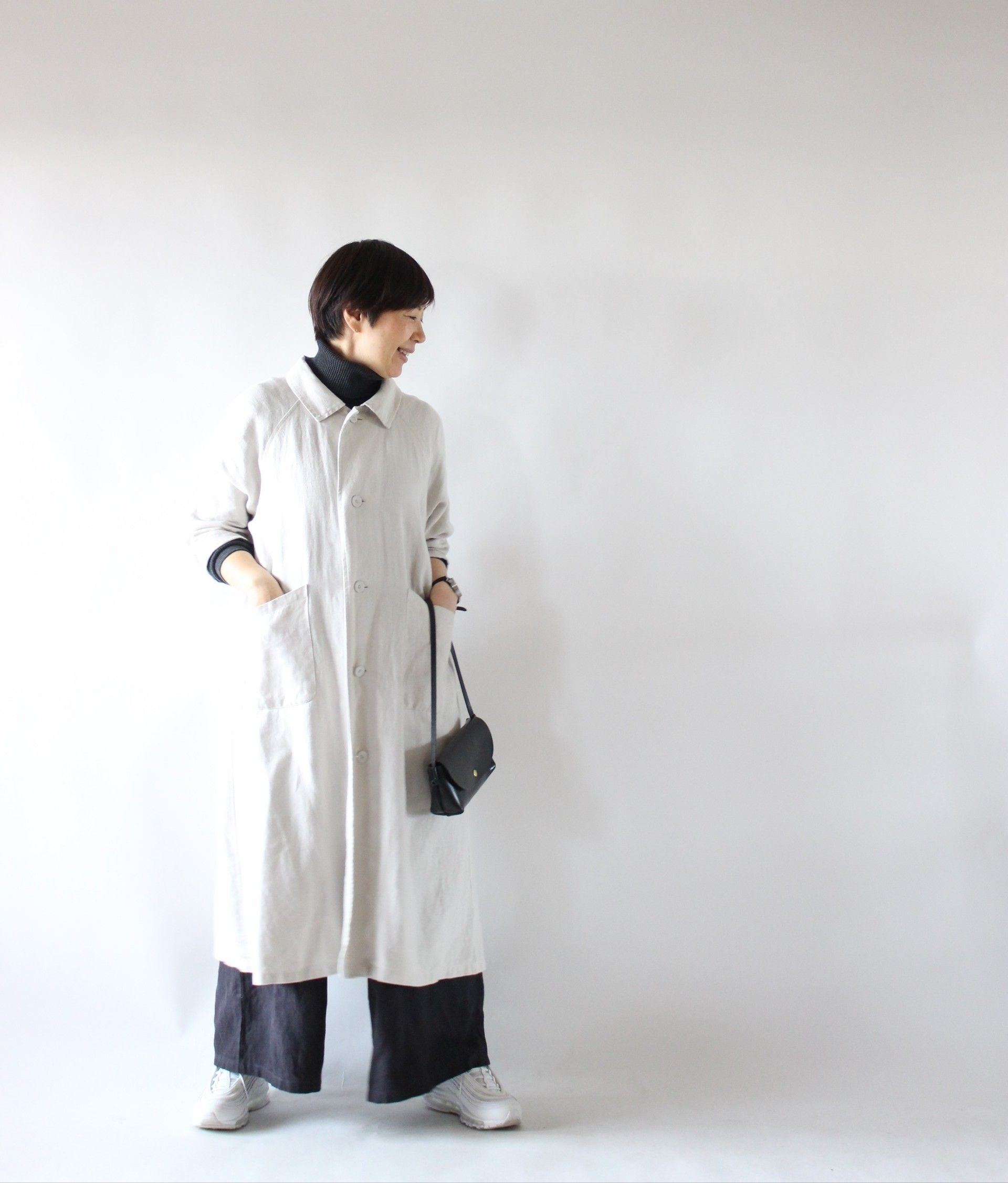 あっこたん fog linen work キナル そよかぜコート アルバトール-