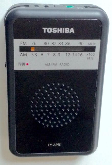 TOSHIBA TY-APR1（AMFMポケットラジオ） | ひとりごと程度のラジオ生活