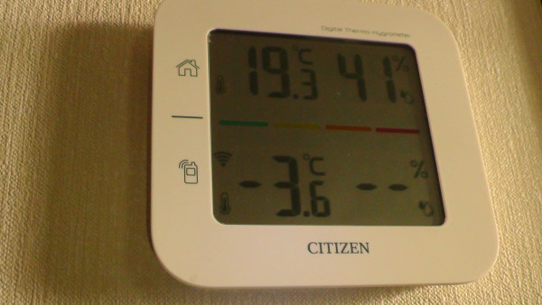 今朝の気温