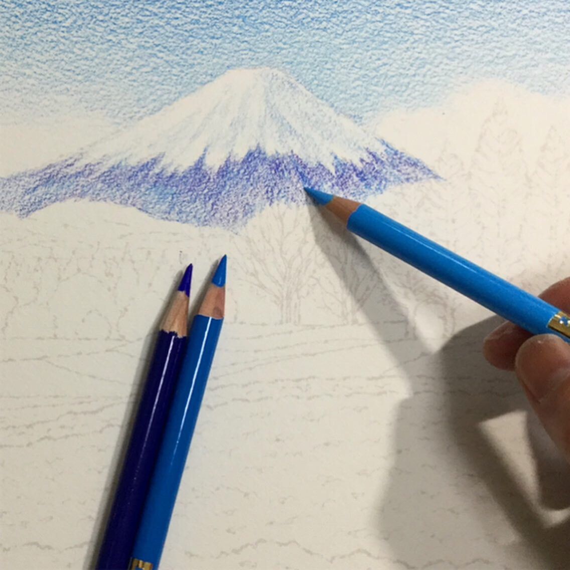 大人の塗り絵 富士芝桜まつり 色鉛筆の塗り方 色鉛筆と夢とアートのある生活 楽天ブログ